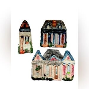 Vintage New Orleans Ceramic Art Plaques